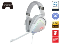 【最高折200+跨店點數22%回饋】ASUS 華碩 ROG Delta White 電競耳機-幻白限定款/90YH02HW-B2UA00