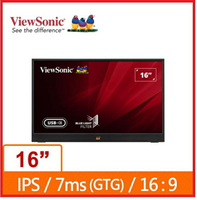 【2024.7全新代理】Viewsonic 優派  VA1655 15.6吋 16型 IPS可攜式螢幕 液晶顯示器