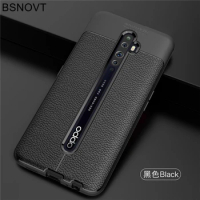 For OPPO Reno2 F Case Soft Silicone Leather Anti-knock Phone Case For OPPO Reno2 F Cover For OPPO Reno 2 F 2F Case 6.5" BSNOVT