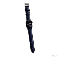 ins新款 小牛皮錶帶 適用於 Apple Watch 錶帶 9 8 7 6 5 SE 真皮蘋果錶帶 45mm 49mm
