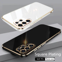Electroplated Plating Case For Samsung S22 S23 Ultra S10 Plus S21 S20 FE Note 20 A51 A12 A71 A54 A32 A33 A13 A53 A52s 5G Cover