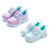 【MOONSTAR 月星】迪士尼冰雪奇緣電燈童鞋 ELSA機能鞋 艾莎電燈鞋 兒童運動鞋 閃燈 女童鞋(L9657 奧森)