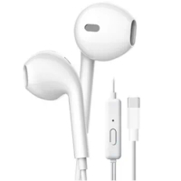USB C Headphones, HiFi Stereo Type C Earbuds USB C Earphones with Mic &amp;Compatible with Huawei, Xiaomi, 3.5