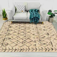 Karpet Vintage Beige Boho Bohemian Anti Debu