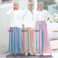 Setelan One Set Rok Wanita Kekinian Terbaru Melva Melvi Series Motif Etnik