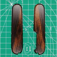 1 Pair Custom Handmade Desert Ironwood DIY Handle Scales for 84mm Victorinox Swiss Army Knife