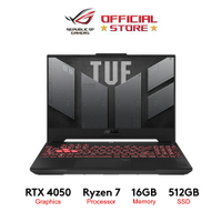 TUF A15 FA507NUR-LP051W 15.6" FHD Ryzen 7 16GB DDR5 512GB SSD RTX 4050 Windows 11 Gaming Laptop