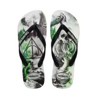【havaianas 哈瓦仕】拖鞋 男鞋 女鞋 夾腳拖 哈利波特 Harry Potter 灰綠 4141763-0128U(哈瓦士)