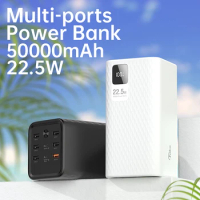 KONFULON Power Bank 50000mAh 20W PD Fast Charge External Battery Portable Charger 50000 mAh Powerbank For Xiaomi 13 iPhone 14