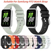 Silicone Watch Band For Samsung Galaxy Fit 3 Watch Fashionable And Simplicity Strap For Samsung Galaxy Fit3