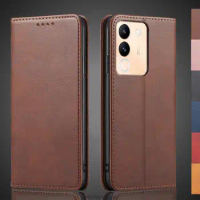 Magnetic attraction Leather Case for Vivo V29e 6.78" Holster Flip Cover Case Wallet Phone Bags Vivo V29e Capa Fundas Coque