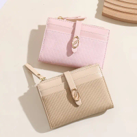 Women's Wallet, Luxury Fashion, Easy Design, with Buckle, Coin Purse, Multi-Card Holder, New Arrival