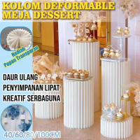 Pernikahan Lipat Kolom Romawi  Rak pajangan meja Untuk Ulang Tahun Booth Bazaar Stand Bunga Dekorasi