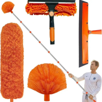 ทําความสะอาดกระจก 4M Scraper ทําความสะอาดกระจกหน้าต่างเครื่องมือที่มีประโยชน์ Two-in-One สองด้าน Hig