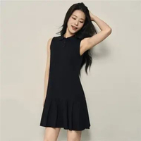 Giordano Women's (Online Exclusive) Korea Cotton Dress 0546650109 L Signature Black