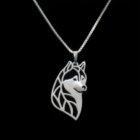 Fashion jewelry Newest Unique Handmade Siberian Husky pendant choker Necklace women Dog Jewelry Pet Lovers Gift Idea