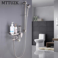 MTTUZK High quality 304 stainless steel shower faucet shower set with bidet spray gun rack multi-function mixing valve taps