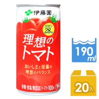 【伊藤園】充實野菜理想番茄汁(190ml x20瓶/箱)
