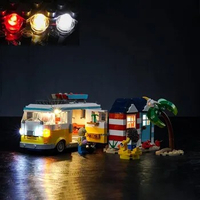 USB Light Kit for Lego Creator 3 in 1 Beach Camper Van 31138 Bricks Building Set-Not include Lego Model