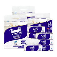 Tempo廚房紙巾 3層吸油吸水懶人抹布 66抽9包裝 家用必備- 圖片色 均碼