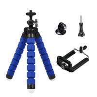 Mini Tripod for Gopro Hero 12 11 10 9 8 7 Black MAX Flexible Octopus Accessories for Action 3 Fusion Akaso Brave Apeman DBPOWER