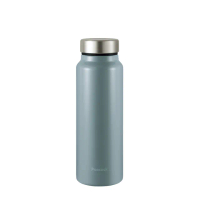 【Peacock 日本孔雀】商務休閒 不鏽鋼保冷保溫杯600ML-灰藍(輕量化設計)(保溫瓶)