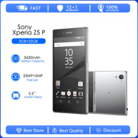 Sony Xperia Z5 Premium E6853 Refurbished-Original Unlocked 3GB RAM 32GB ROM 5.5" Octa Core 23MP GSM Android LTE Mobile Phone