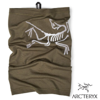 【ARCTERYX 始祖鳥】Lightweight 輕量美麗諾羊毛圍脖.口罩.頭帶.頭巾.帽子.圍巾_X000007773 龍紋綠