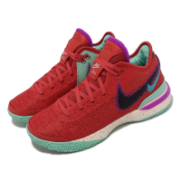 【NIKE 耐吉】籃球鞋 Zoom LeBron NXXT GEN EP 男鞋 紅 綠 中筒 LBJ 抗扭 運動鞋(DR8788-600)