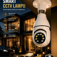 CCTV Lampu WiFi V380 Pro V8 Camera 360° Smart Camera E27 + Memory Card 64GB