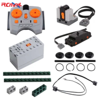 MOC Technology PF Blocks Infrared Receiver Speed Controller Train Track Motor Set Battery Case Compatible with Legoeds