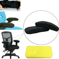 2 Pieces Set Ergonomic Memory Foam Chair Armrest Pad, Rest Comfy Rest Office Chair Rest Arm Rest Cover For Elbows And Forearms P