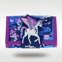 Australia Smiggle Original Children's Wallet Star Pegasus Wallet Leather Card Bag Coin Wallet Original High Quality