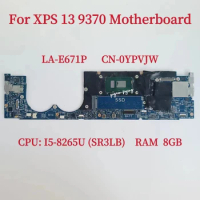 CAZ60 LA-E671P Mainboard For Dell XPS 13 9370 Laptop Motherboard CPU: i5-8250 SR3LB RAM 8GB CN-0YPVJW 0YPVJW YPVJW 100% Test OK