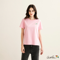Arnold Palmer -女裝-心形品牌LOGO刺繡T恤-粉色