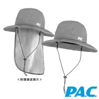 【PAC德國】GORE-TEX防水防風透氣防蚊盤帽PAC30441001灰/防曬抗UV/護頸遮陽片