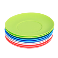 塑料盤子碟子圓形彩色小盤子涼菜拼盤餐盤圓平盤骨碟零食小吃餐碟