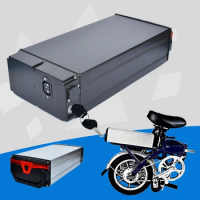 Case Battery Box Aluminum Alloy Black E-Bike Electric Bike Folding Bike Universal 1865o/21700 Lithium Battery Durbale