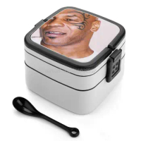 Mike Tyson , Mike Tyson Shirt , Mike Tyson Sticker , Iron Bento Box Leakproof Food Container for Kids Mike Tyson Mike Tyson Mike