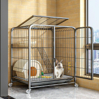 兔籠 寵物圍欄 小型寵物圍欄 兔窩 兔子籠室內專用 別墅大空間兔籠特大家用折疊袋廁所一體大號兔籠子
