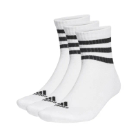 【adidas 愛迪達】襪子 3-Stripes Ankle 黑 白 踝襪 短襪 厚底 三雙入 愛迪達(HT3456)