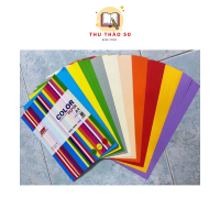 [ MỎNG ] Giấy màu A4 Pgrand xấp 100 tờ 10 màu.