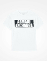美國百分百【Armani Exchange】T恤 AX 短袖 logo 上衣 T-shirt 男款 白色 I487