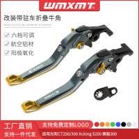คันโยกเบรกจอดรถดัดแปลง, เหมาะสำหรับ GYON CT250/300 Xciting S250 Racing 300, ใหม่, พับได้