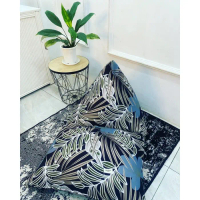 READY STOCK !!! SOFA BEAN BAG ISI STYROFOAM / MOTIF FLORA BEANBAG / BANTAL MALAS