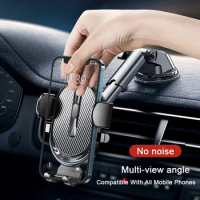 Car Phone Holder Smartphone Sucker Mobile Cellphone Bracket Tablet Vehicles Mount Stand GPS For iPhone 15 Xiaomi Huawei Samsung