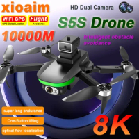 For Xiaomi Mini S5S Drone Professional 8K Dual Camera Obstacle Avoidance Optical Flow Brushless Motor RC Drone Quadcopter Toys