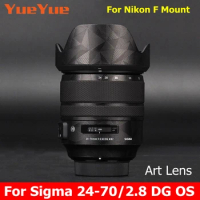 For Sigma ART 24-70mm F2.8 DG OS HSM For Nikon F Mount Decal Skin Vinyl Wrap Film Camera Lens Sticker Coat 24-70 2.8 f/2.8