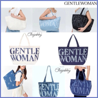 CHUJUBBY [ใช้โค้ด20% ](แถมถุงกระดาษแบรน)  กระเป๋า Denim Tote Bag GENTLEWOMAN คําแนะนําผลิตภัณฑ์ใหม่ข