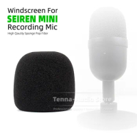 Black Microphone Windscreen Dustproof Foam Screen Windproof For Razer Seiren MIni Pop Filter Sponge Shield Mic Windshield Cover